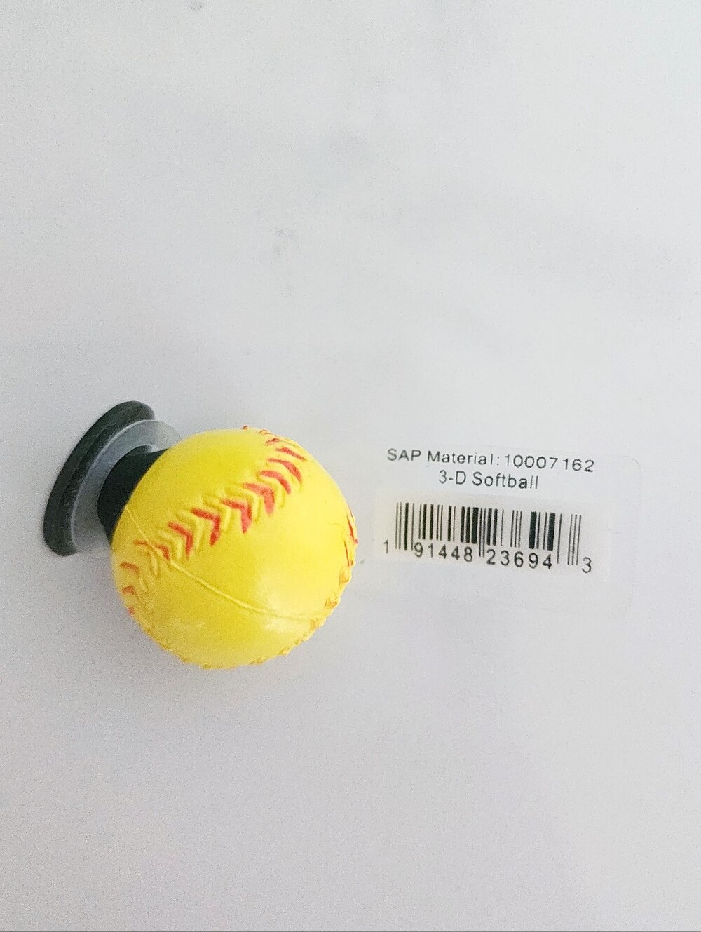 🥎 Authentic Crocs Jibbitz 3D Softball Charm NWT Yellow Sports Shoe Accessory